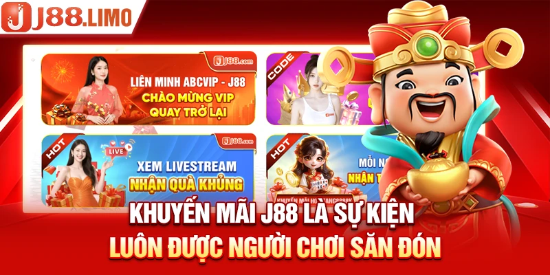 Khuyến mãi J88 là sự kiện luôn được người chơi săn đón 